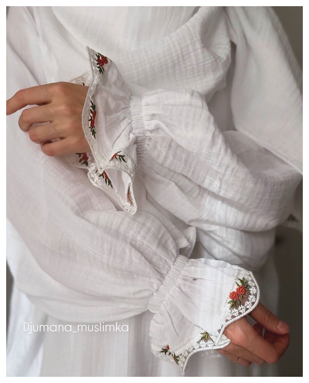 Beyaz Organik Müslin Takımı